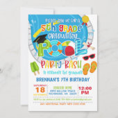 5e klas Afstuderen Pool Party - Boy Kaart (Voorkant)