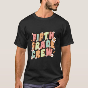 5e klas bemanning Retro golvende madeliefjes TEAC T-shirt