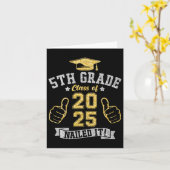 5e klas CL van 2025 genageld IT-Afstuderen student Kaart (Gele Bloem)