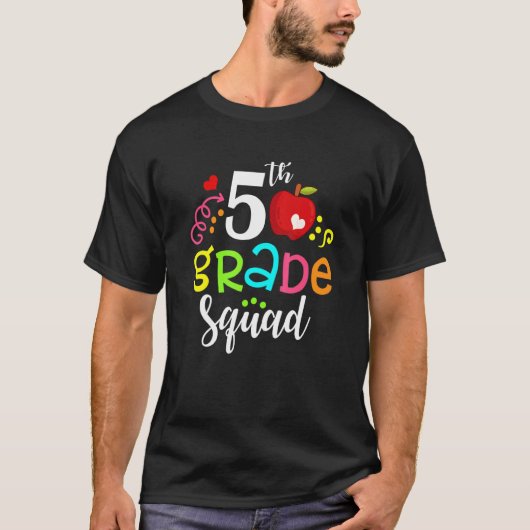 5e klas didactische leraar terug naar school t-shirt (Voorkant)