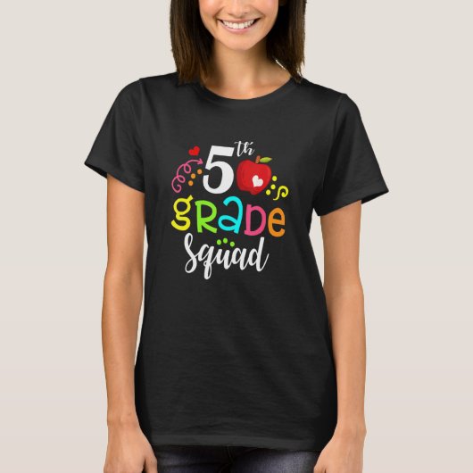 5e klas didactische leraar terug naar school t-shirt (Voorkant)