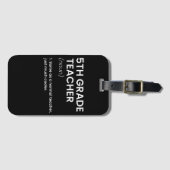 5e klas docent definitie school bagagelabel (Voorkant (horizontaal))