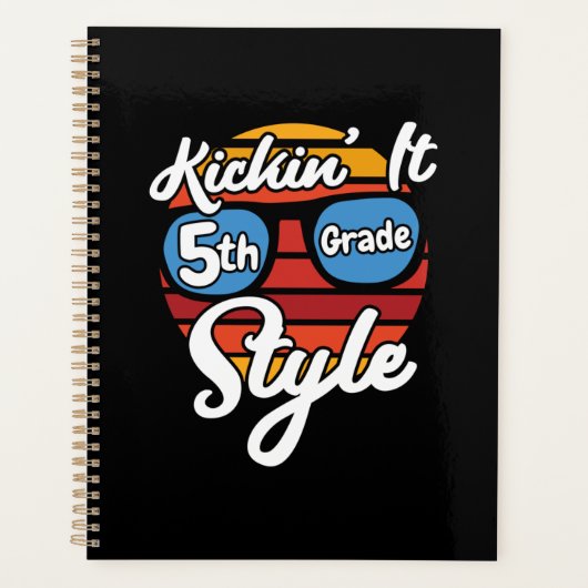 5e klas eerste dag 5e klas terug naar school planner (Voorkant)