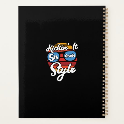 5e klas eerste dag 5e klas terug naar school planner (Achterkant)