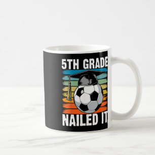 5e klas geslaagd Voetbal Ll afstudeerhoed Retro Koffiemok