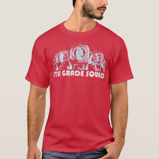 5e klas jongens plein terug naar school astronaute t-shirt