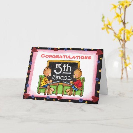 5e klas kaart (Gele Bloem)