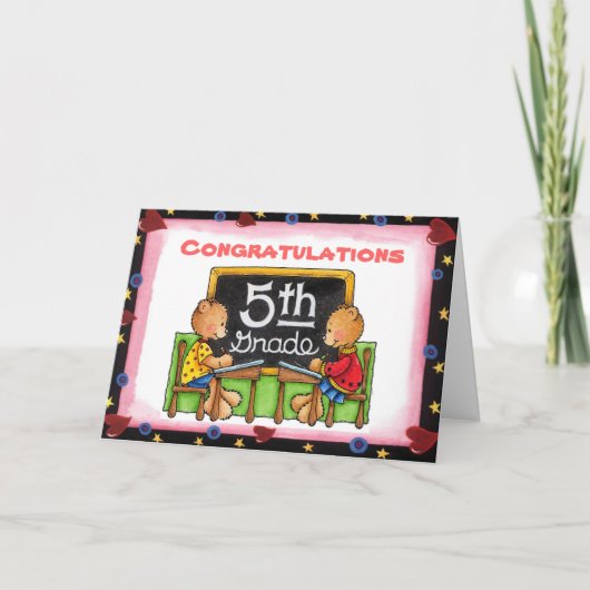 5e klas kaart (Voorkant)