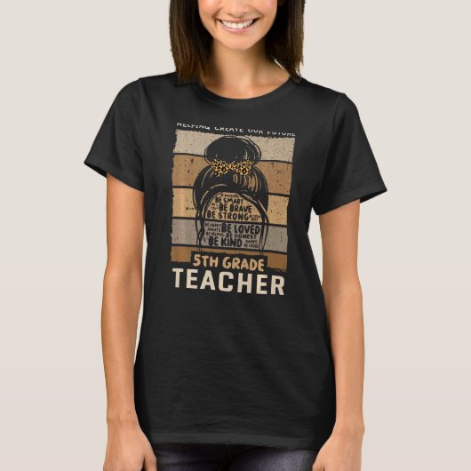 5e klas leraar & 5e klas basisschool t-shirt (Voorkant)