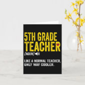 5e klas leraar 5e klas definitie kaart (Gele Bloem)