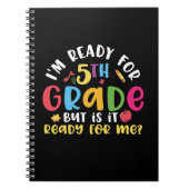 5e klas leraar: ik ben klaar voor de 5e klas notitieboek (Voorkant)