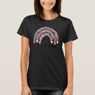 5e klas leraar potlood regenboog terug naar school t-shirt
