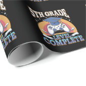 5e klas niveau complete Afstuderen gaming gamer Cadeaupapier (Rol Hoek)