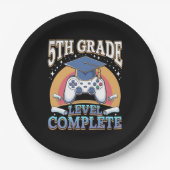 5e klas niveau complete Afstuderen gaming gamer Papieren Bordje (Voorkant)