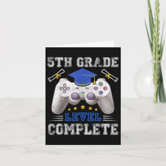 5e klas niveau complete gamer CL van 2025 Graduati Kaart (Voorkant)