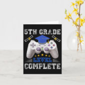 5e klas niveau complete gamer CL van 2025 Graduati Kaart (Gele Bloem)