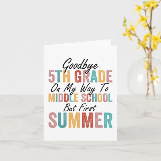 5e klas op weg naar de middelbare school, maar eer kaart (Gele Bloem)