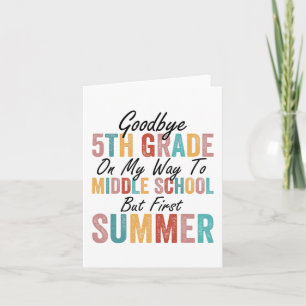 5e klas op weg naar de middelbare school, maar eer kaart