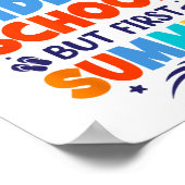 5e klas op weg naar de middelbare school, maar eer poster (Hoek)