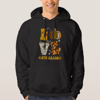 5e klas pompoen leraar student liefde Halloween C Hoodie