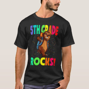 5e klas Rocks luiaard terug naar school T-shirt