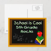 5e klas school briefkaart (Voorkant / Achterkant)