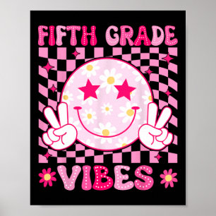 5e klas sfeer glimlach gezicht terug naar school l poster