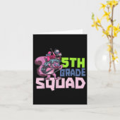 5e klas squad leraar school terug naar school pupp kaart (Gele Bloem)