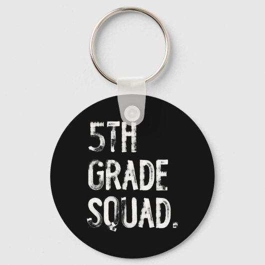 5e klas squad terug naar school leerling leraar sleutelhanger (Voorkant)