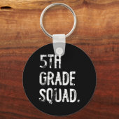 5e klas squad terug naar school leerling leraar sleutelhanger (Voorkant)