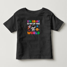 5e klas terug naar school Astronaut Space Teacher Kinder Shirts