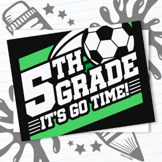 5e klas voetbal Football eerste dag terug naar sch Briefkaart