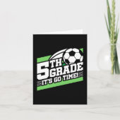 5e klas voetbal Football eerste dag terug naar sch Kaart (Voorkant)