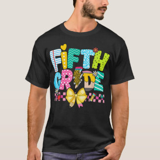 5e klas voor meisjes jongens leraar vijfde klas te t-shirt