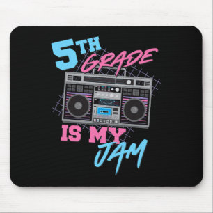 5e leerjaar is mijn ding - Vintage 80s boombox ler Muismat