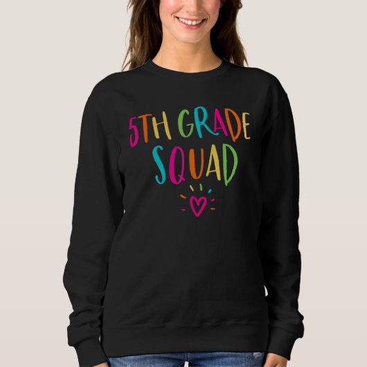 5e leerjaar Squad Crew Student & Leraar achterkant Trui (Voorkant)