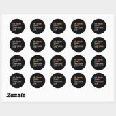 5e leerjaar terug naar school 5e leerjaar D Ronde Sticker (Vel)