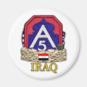 5e leger irak oorlog korea veteranen veteranen vet magneet