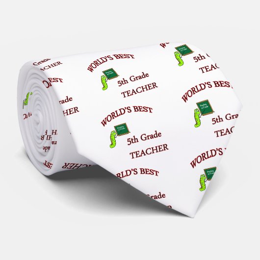 5e leraar stropdas (Opgerold)