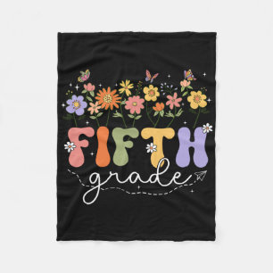 5e leraar vijfde klas Wildflower Ck naar school Fl Fleece Deken