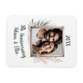 5e Lijst bruiloft Jubileum Foto Keepsake Magneet (Horizontaal)