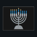 5e nacht Briefkaart van de Hanukkah Glitter<br><div class="desc">Hanukkah 2022 begint in de avond van zondag 18 december en eindigt in de avond van maandag 26 december</div>