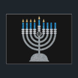 5e nacht Briefkaart van de Hanukkah Glitter<br><div class="desc">Hanukkah 2022 begint in de avond van zondag 18 december en eindigt in de avond van maandag 26 december</div>