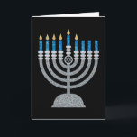 5e nacht van de Hanukkah Glitter Card Bedankkaart<br><div class="desc">Hanukkah 2022 begint in de avond van zondag 18 december en eindigt in de avond van maandag 26 december</div>