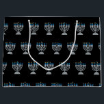 5e nacht van Hanukkah Glitter Large Gift Bag Groot Cadeauzakje<br><div class="desc">Hanukkah 2022 begint in de avond van zondag 18 december en eindigt in de avond van maandag 26 december</div>