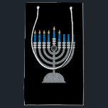 5e nacht van Hanukkah Glitter Small Gift Bag Klein Cadeauzakje<br><div class="desc">Hanukkah 2022 begint in de avond van zondag 18 december en eindigt in de avond van maandag 26 december</div>
