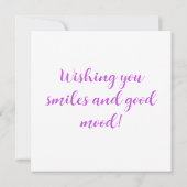 5e roze Paarse goudmeisjes Kaart (Achterkant)