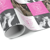 5e roze tourmaline Weddenschap Jubileum 2 foto's Cadeaupapier (Rol Hoek)