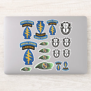 5e Special Forces Groene Baretten Contour Sticker