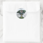 5e Special forces Groene Baretten veteranen flash  Ronde Sticker (Tas)